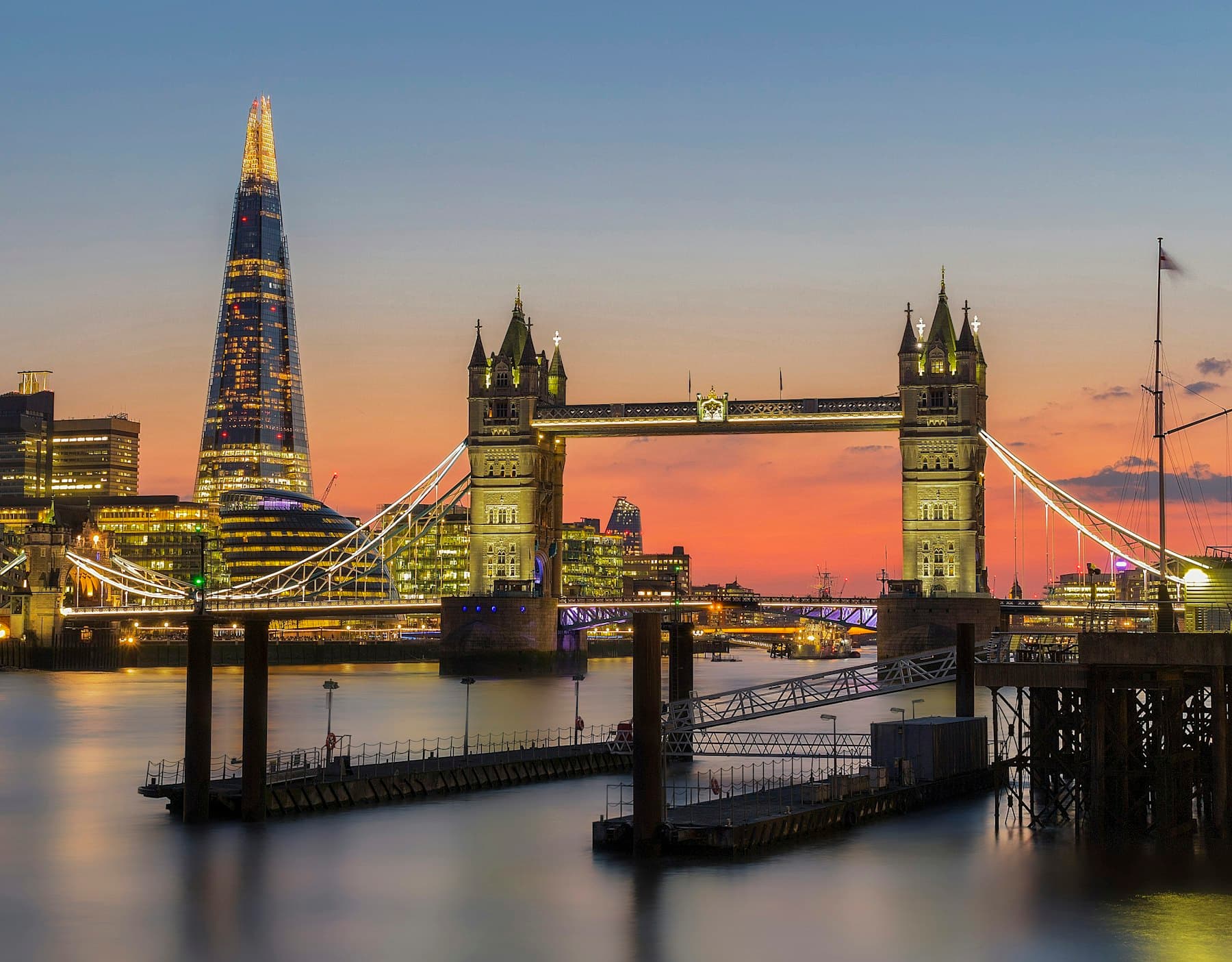 Londra, Tower Bridge ve Shard